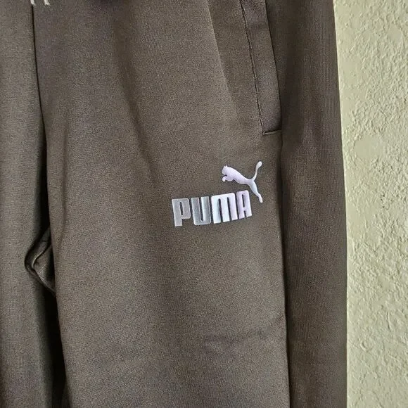 Puma BMW Race Pants Joggers Men's M Metal Energy Black Blue 536418-01 Fleece New